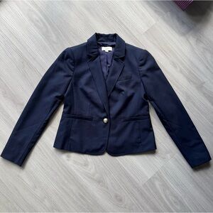 Loft Petite Twill Schoolboy Blazer